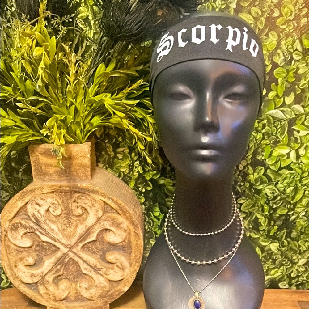 Scorpio Black Headband